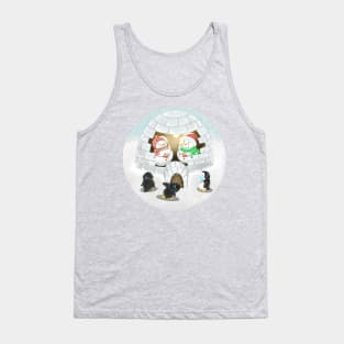 Two Cosy Snowmen Tank Top